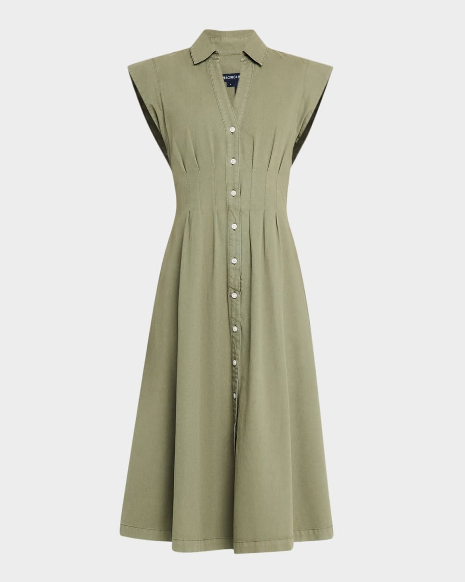 Ruben Button-Front Midi Dress